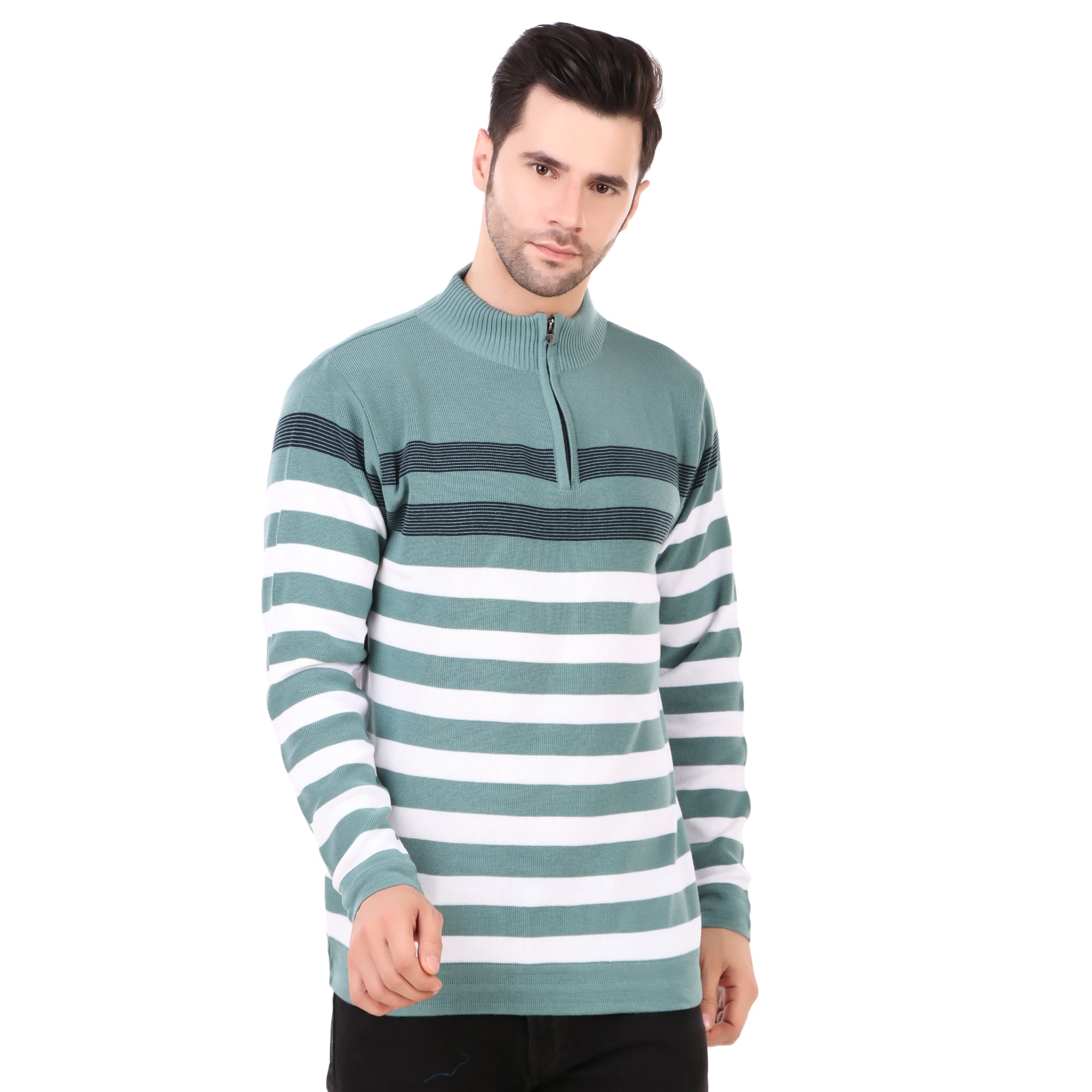 Men s Half Zip Non Woolen Sweater williwr