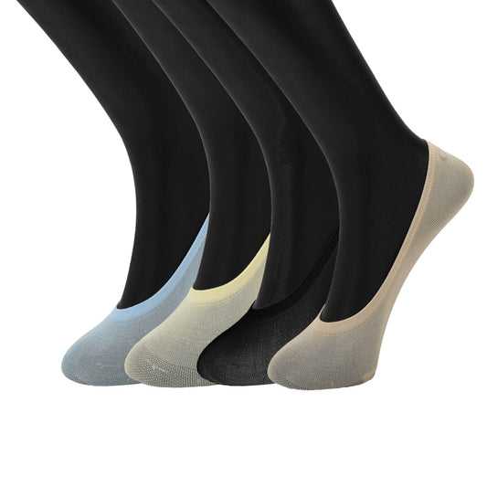 Women No Show Loafer Socks-Pack of 4 Pairs